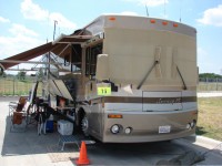 Closer up view of the front of the REACT RV