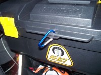 Small carbineer added as security latch, just in case
